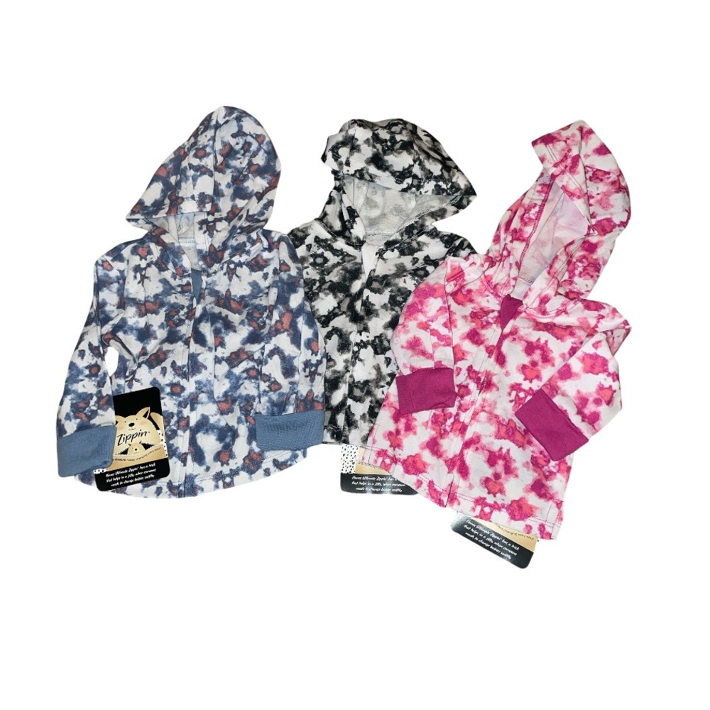 Hanes Zippin Baby Knit Lightweight Full-Zip Hooded Jacket  (3 pack)